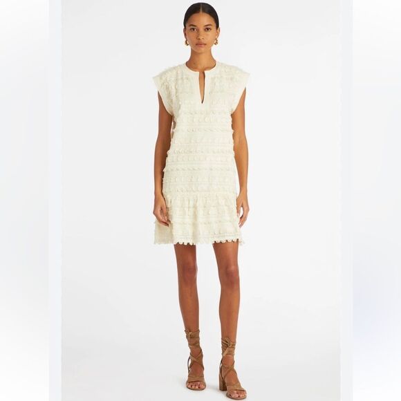 MARIE OLIVER HERRA DRESS IN BLANC